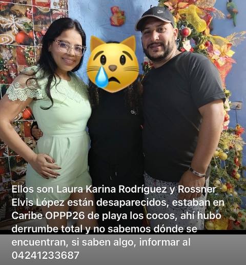 Foto de Rossner López y Karina Rodríguez