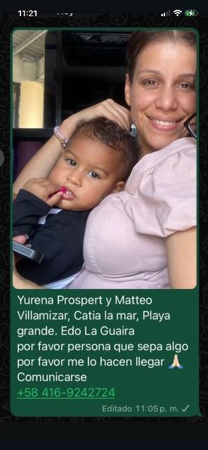 Foto de Yurena Prospert y Matteo Villamizar