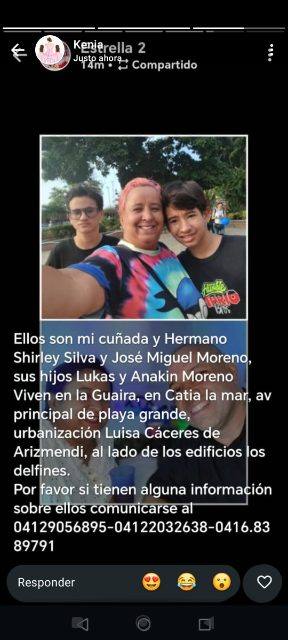 Foto de Shirley y familia