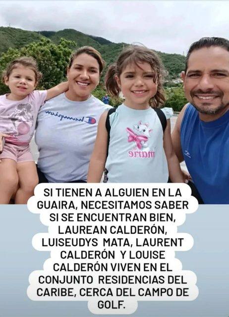 Foto de Laurean Calderón,Luiseudis Mata,Laurent Calderón y Louise Calderón