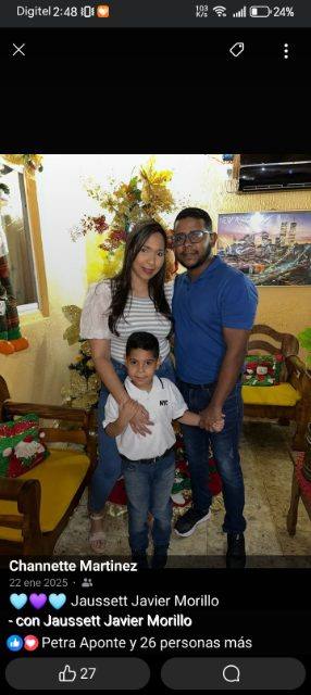 Foto de Channette Martínez  de morillo.. Jauset morillo.. Matías morillo
