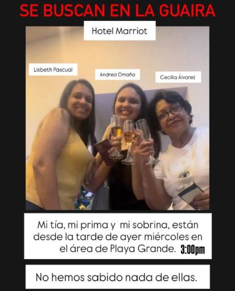 Foto de Lisbeth Pascual, Andrea Omaña y Cecilia Álvarez