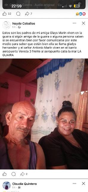 Foto de Gladys Hernández y Antonio Marín