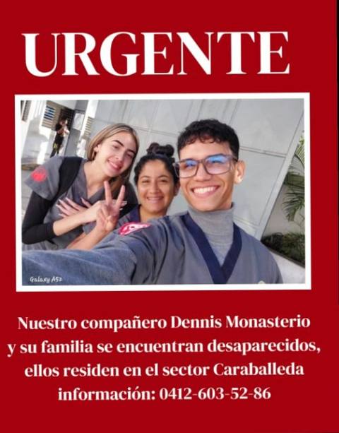 Foto de Dennis Monasterio y su familia.