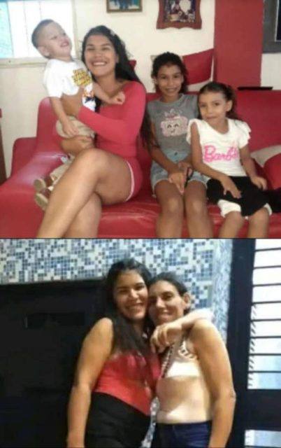 Foto de Rebeca Goncalves y sus hijas/nietas