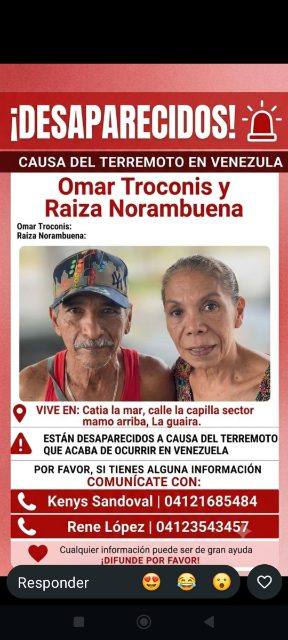 Foto de Raiza Norambuena y Omar y troconis