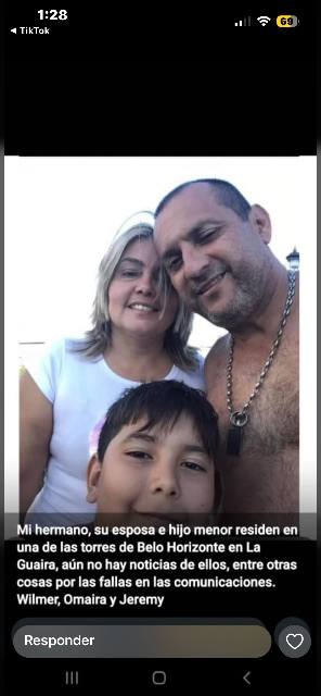 Foto de Wilmer Orlando duarte y omaira Hernández y el niño yeremi Duarte