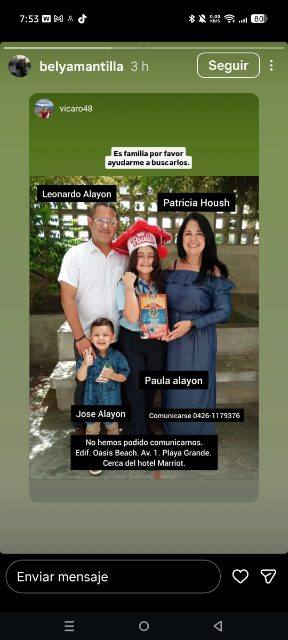 Foto de Leonardo Alayón y familia