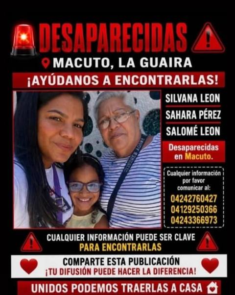 Foto de Silvana y Salomé León y Sahara Perez