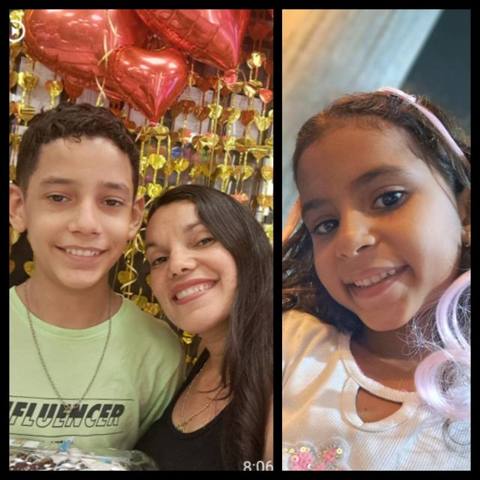 Foto de Adriana Rivero. Nicolas y Valeria.