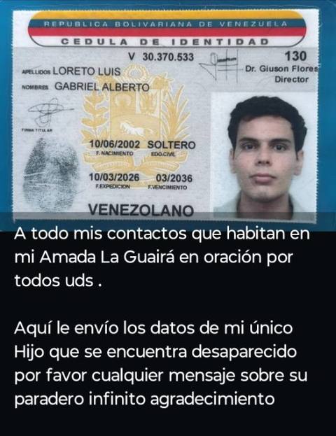 Foto de Gabriel Alberto Loreto luis
