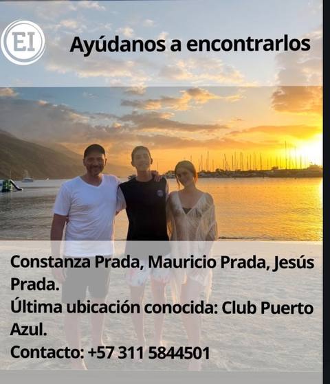 Foto de Jesús, Mauritzio y Constanza Prada