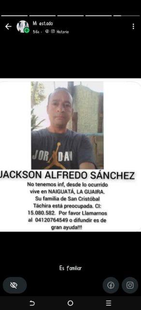 Foto de Jackson Alfredo Sánchez