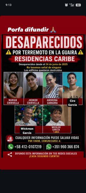 Foto de Maria andreina Gamarra mora y familia