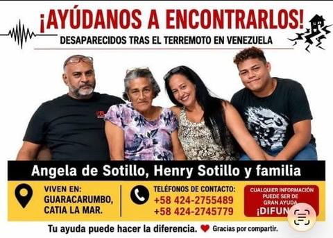 Foto de Angela de Sotillo, Henry Sotillo y familia