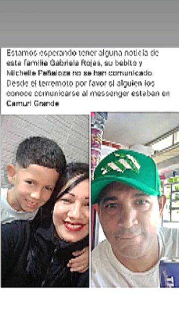 Foto de Michelle Peñaloza y familia