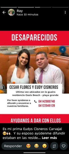 Foto de Cesar flores y eudys cisneros