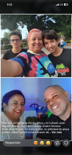 Foto de Shirley Silva y José Miguel Moreno
