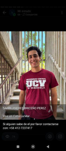 Foto de Sahin Briceño