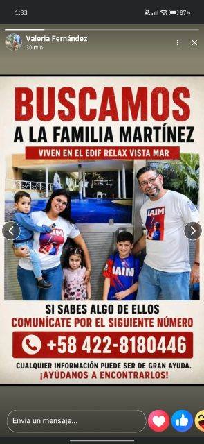 Foto de Kimbelin Fernández y familia