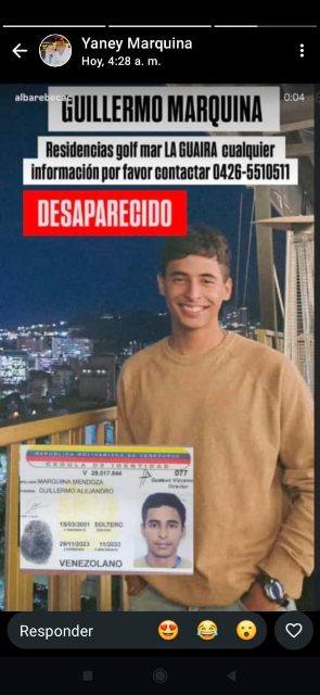 Foto de Guillermo Alejandro Marquina Mendoza