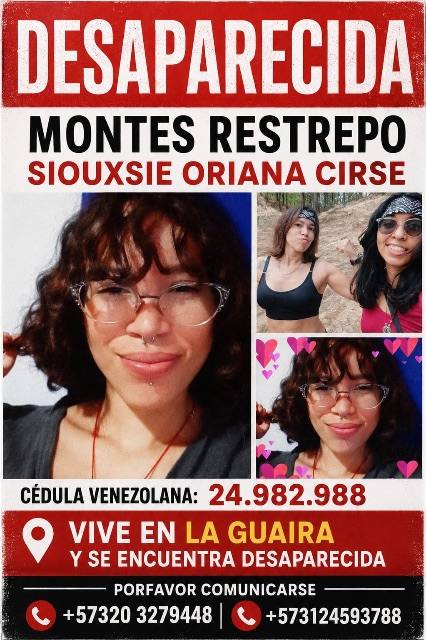 Foto de Siouxie Oriana Montes Restrepo