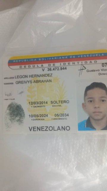 Foto de Greivys Abraham Legon Hernández