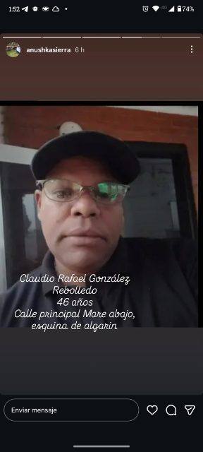 Foto de Claudio Rafael González Rebolledo