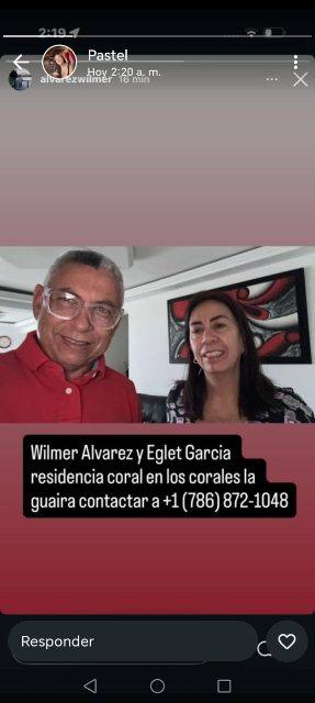Foto de Wilmer alvares y eglet García