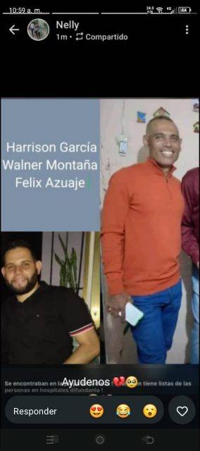 Foto de Harrison Garcia, Wilmer Montaña, Felix Azuaje