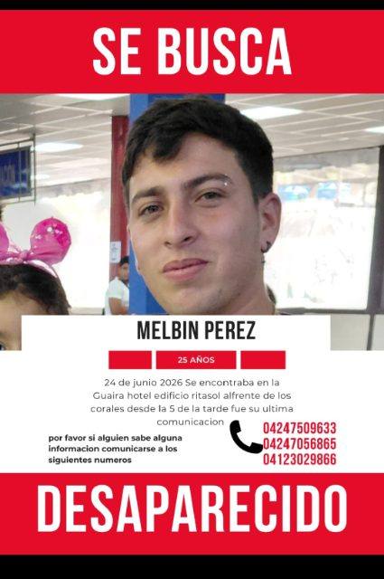 Foto de Melbin Pérez
