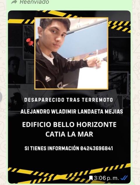 Foto de alejandro wladimir landaeta mejias