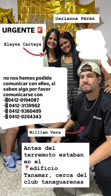 Foto de Darianna Pérez, William Vera y Eleysa Cartaya