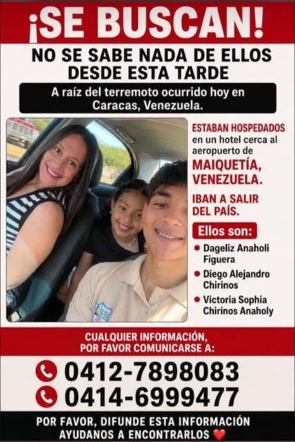 Foto de Dageliz Anaholi Figuera • Diego Alejandro Chirinos • Victoria Sophia Chirinos