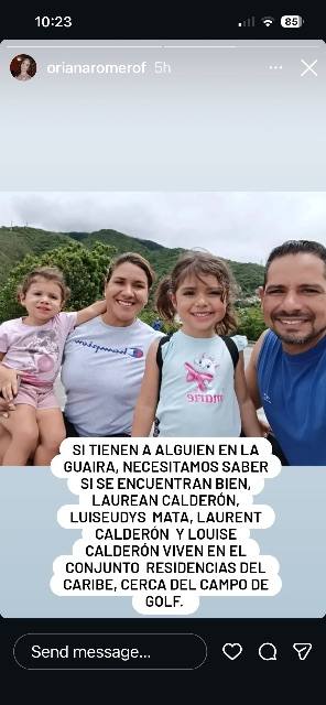 Foto de Laurean calderon , luiseydis mata , Laurent Calderon y louse Calderon