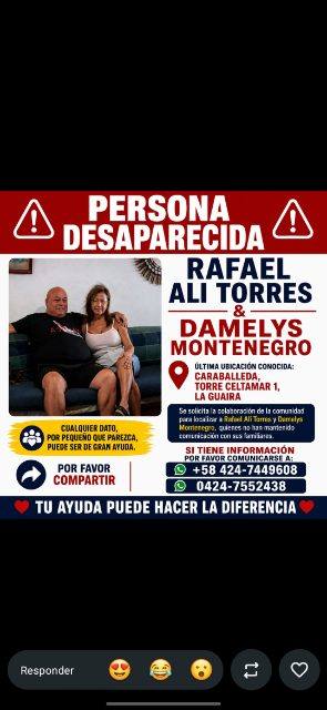 Foto de Rafael ali torres y Damelis Montenegro