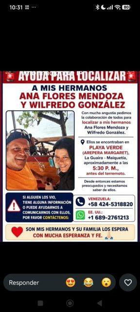 Foto de Ana Flores Mendoza y Wilfredo Gonzales