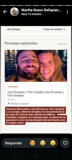Foto de Vito Giorgini y Ana Maria Divasson