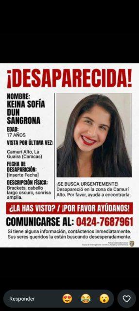 Foto de Kenia Sofía dun sangrona