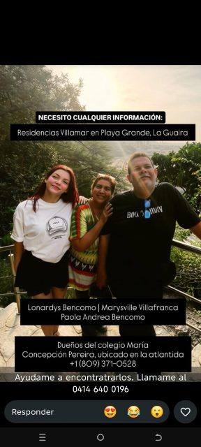 Foto de Lonardys Bencomo, marysville villafranco y lonardys