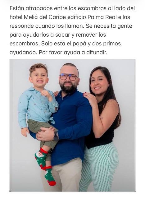 Foto de Jofram Galipolli y Oriana Brache y su bebe
