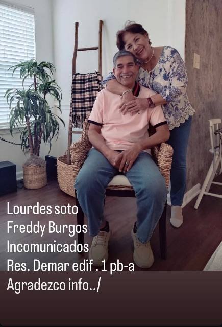 Foto de Lourdes Soto y Freddy burgos