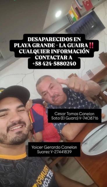 Foto de César Canelón y Yoicer Canelón