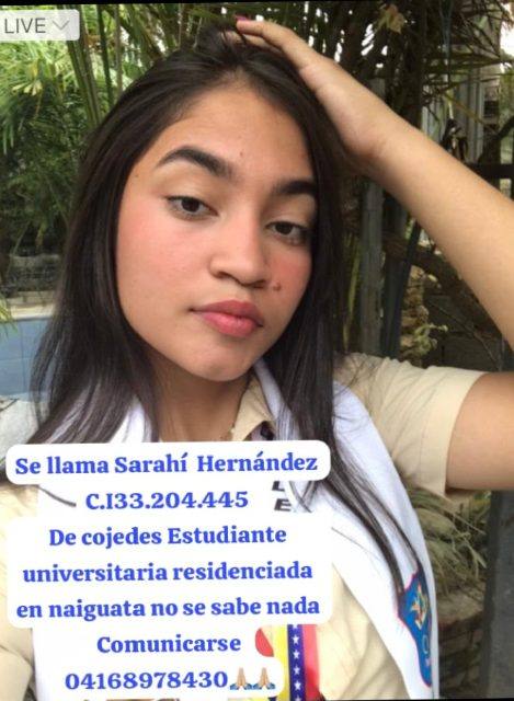 Foto de Sarahí Hernández
