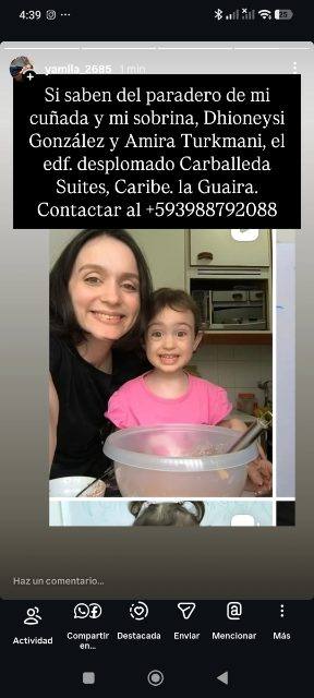 Foto de Dhioneysi González y Amira Turkmani