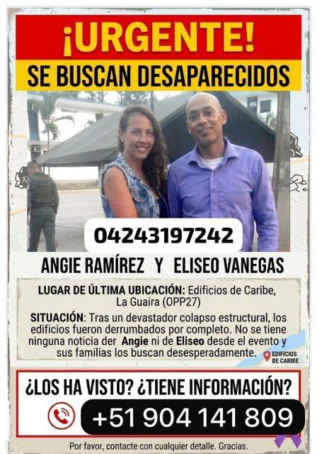 Foto de Elíseo vanegas y angi ramires
