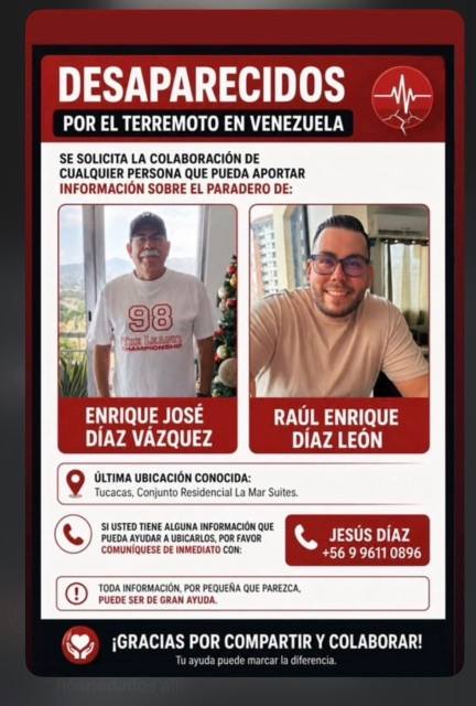 Foto de Enrique José Díaz y Raúl Enrique Diaz