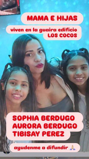 Foto de Tibisay, Aurora y Shopia Berdugo