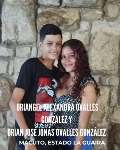 Foto de Oriangel y Orian Ovalles González