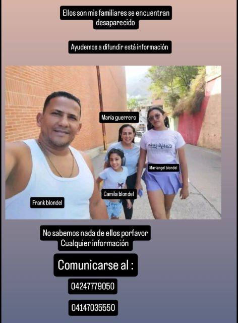 Foto de María guerrero, Mariangel blondel,Camila blondel, Francisco blondel